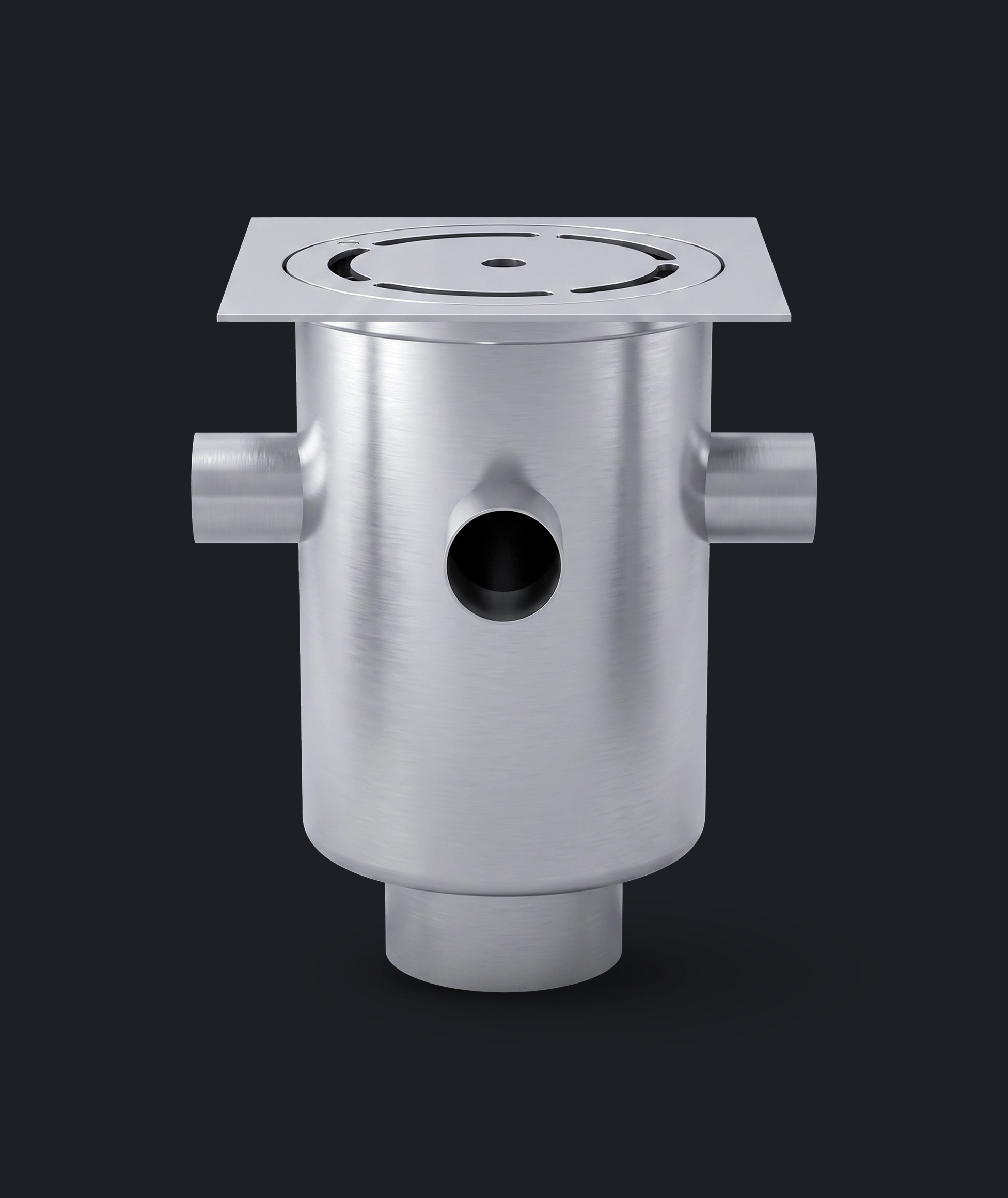 HB200SV Floor Drain - Side Inlets - Vertical Outlet