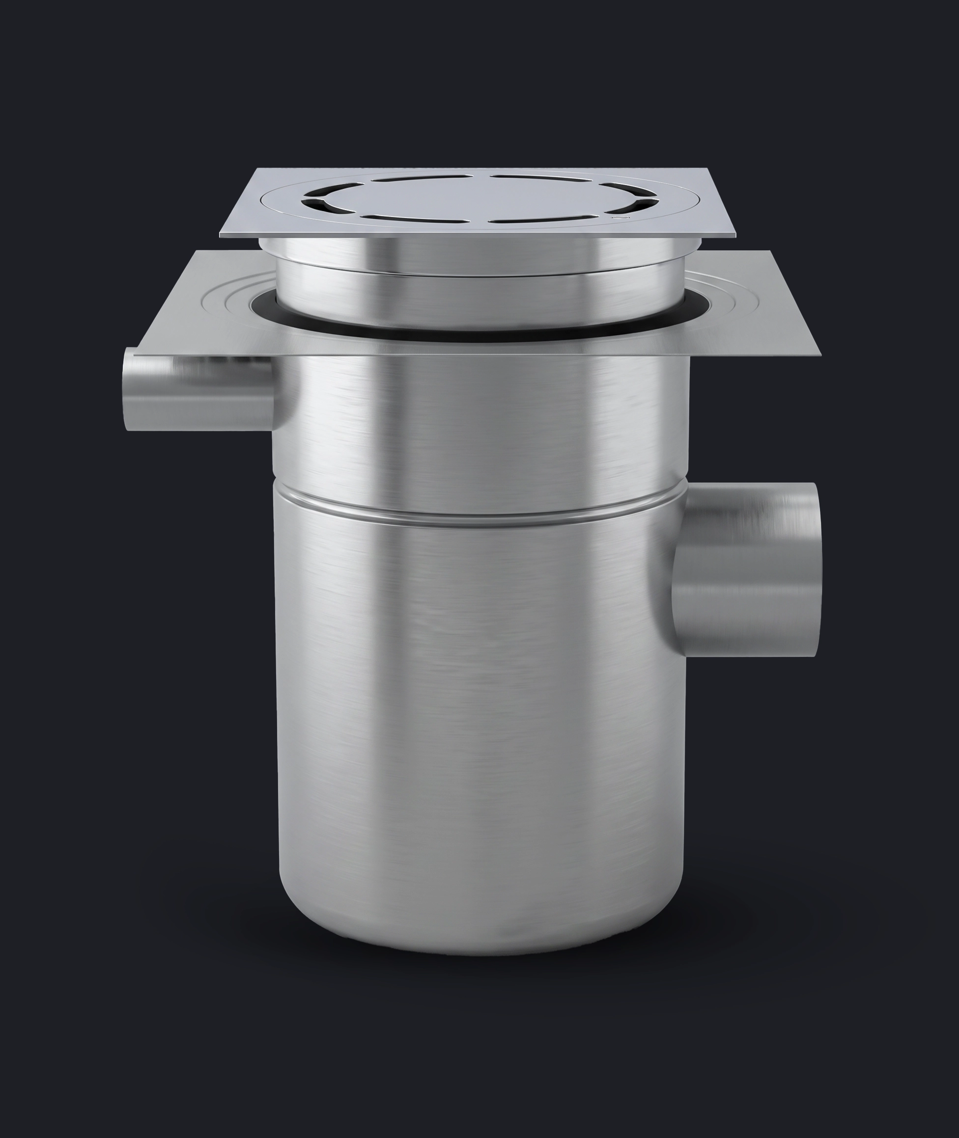 HB250HASB Floor Drain - Adjustable - Side Inlet Bottom - Horizontal Outlet