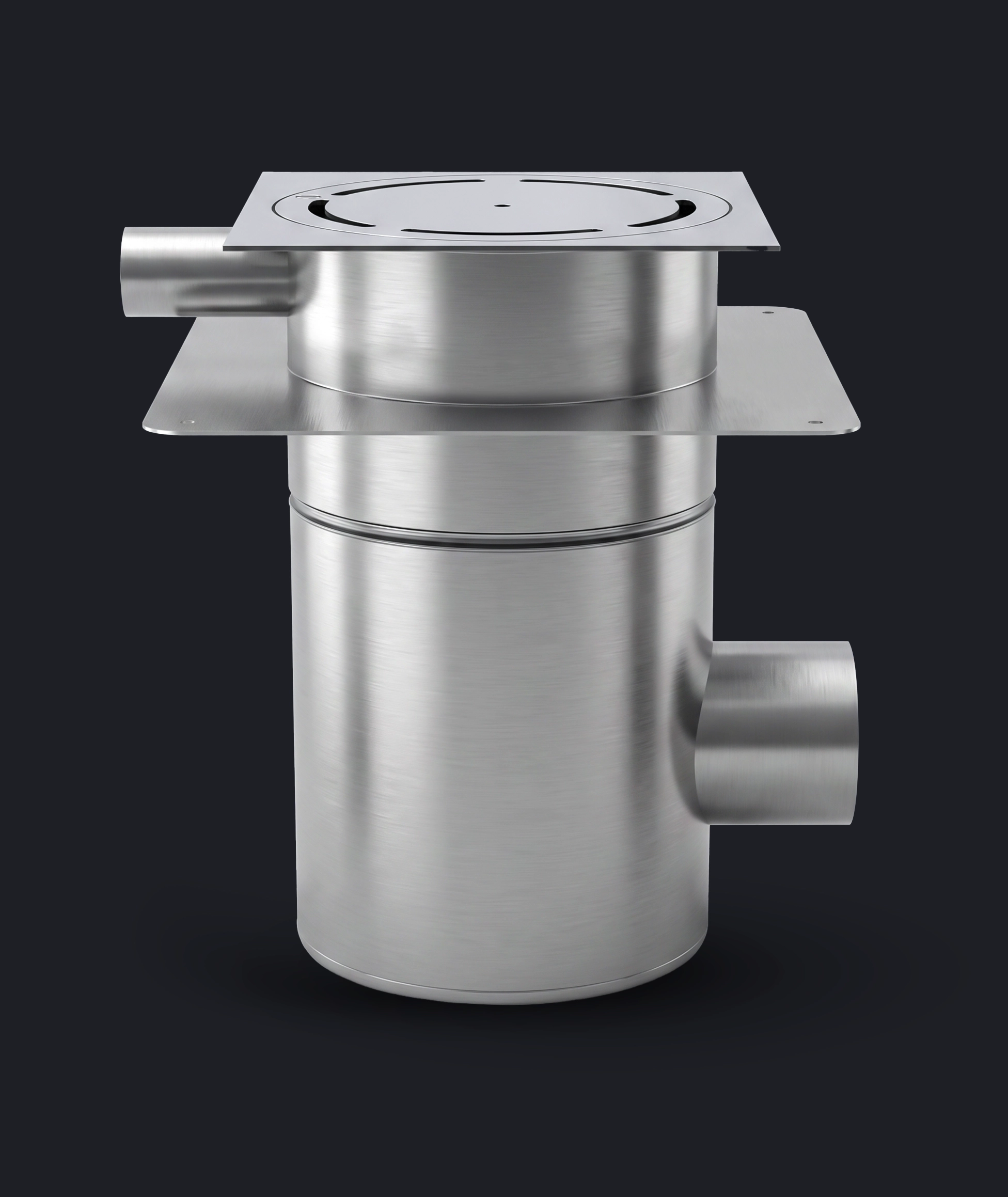 HB250HST Floor Drain - Side Inlet Top - Horizontal Outlet